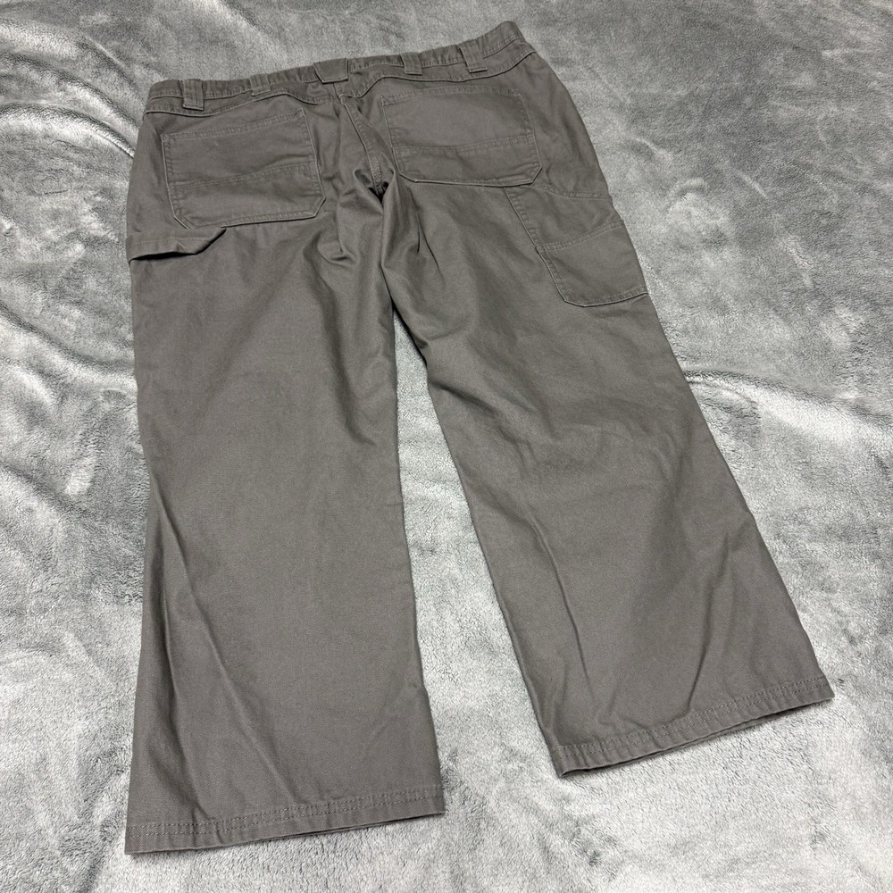 Red Head Pants Mens Size 40x30 Gray Canvas Carpenter Utility Workwear Outdoor